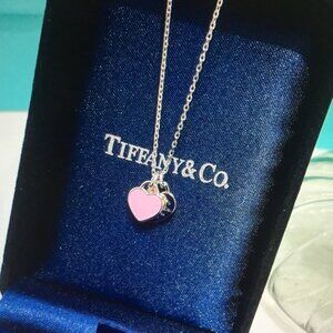 Tiffany & Co. Pink Heart Necklace